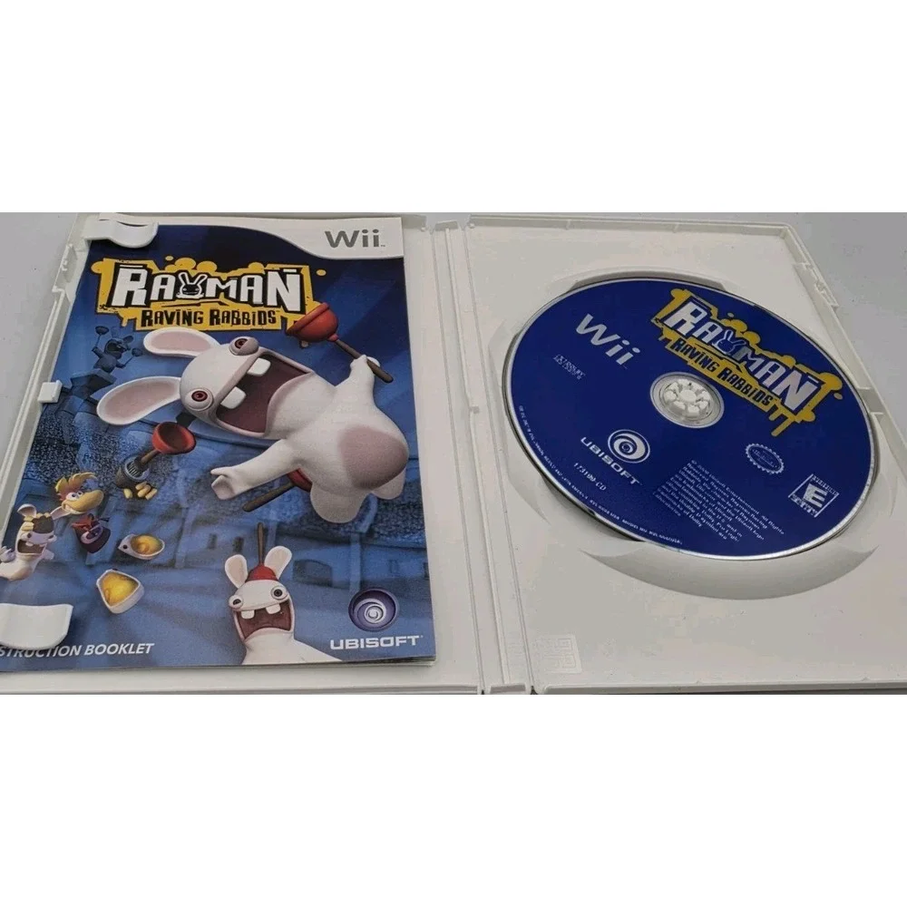Rayman Raving Rabbids Nintendo Wii 2006 Complete With Manual Ubisoft 173199